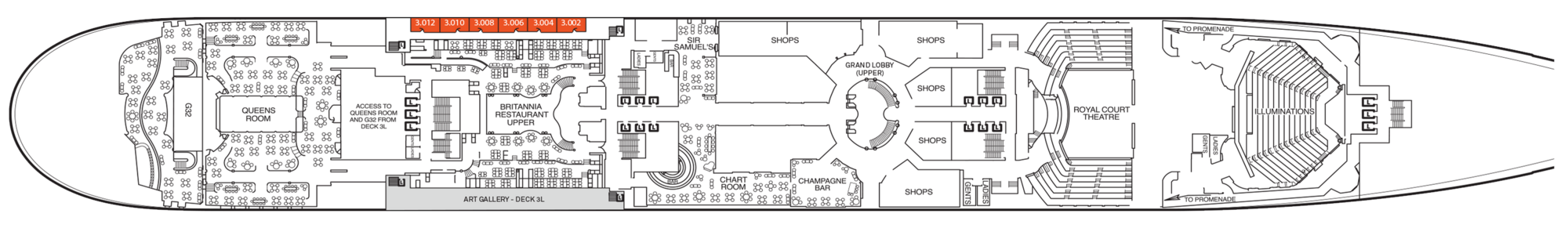 Deck 3 & 3L plan